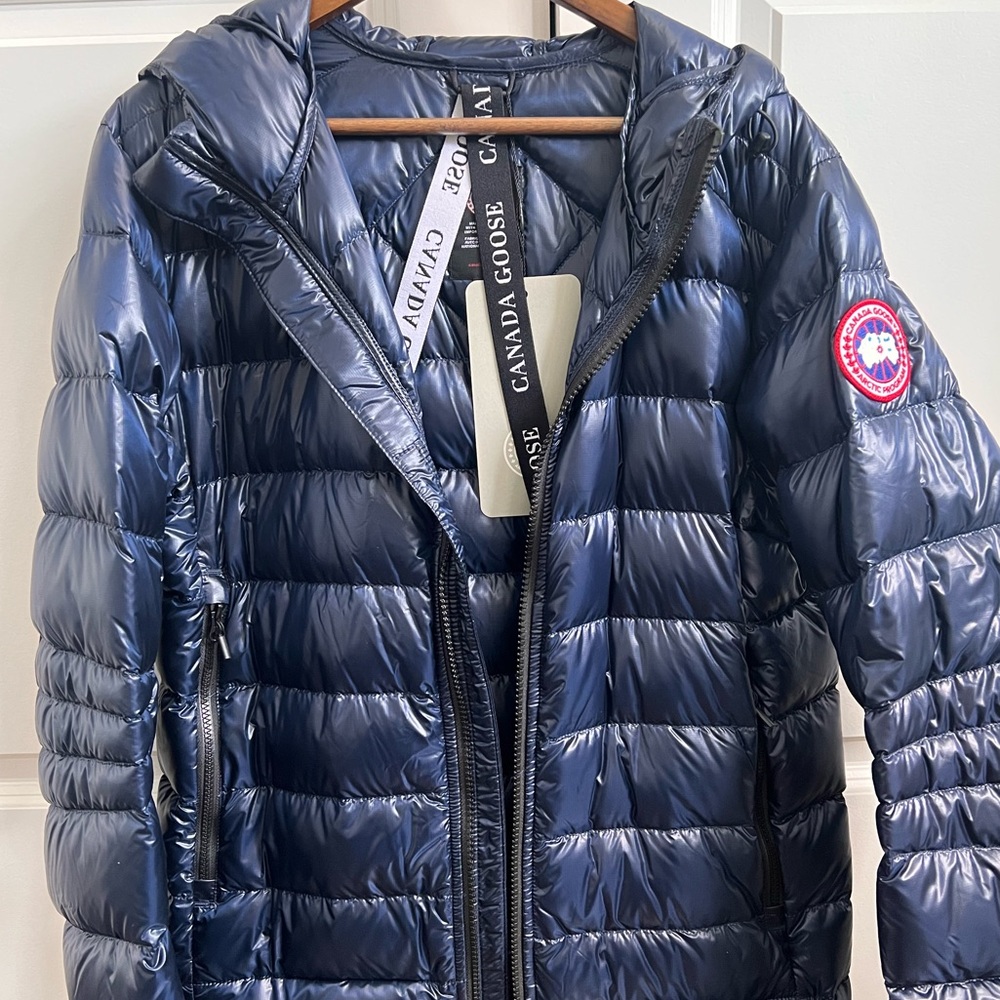 Canada Goose Men's Crofton Quilted Nylon Jacket; Navy, L